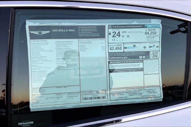 New 2027 Genesis G70 2.5T RWD For Sale in Olive Branch, MS