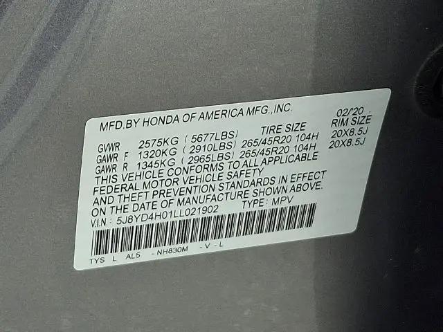 2020 Acura MDX Technology  A-SPEC Packages