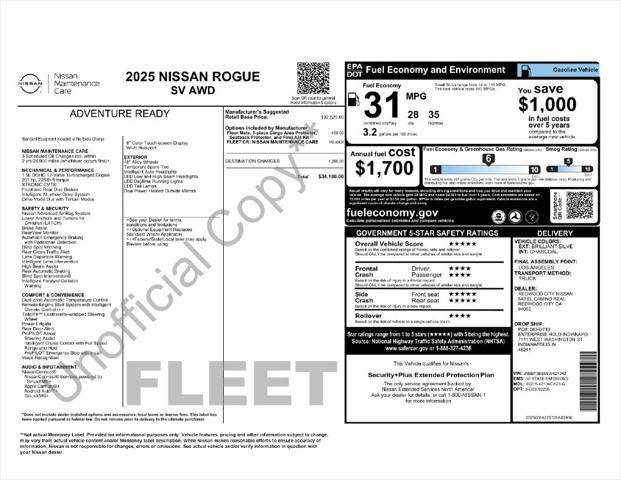 2025 Nissan Rogue SV Intelligent AWD