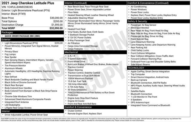 2021 Jeep Cherokee Latitude Plus FWD