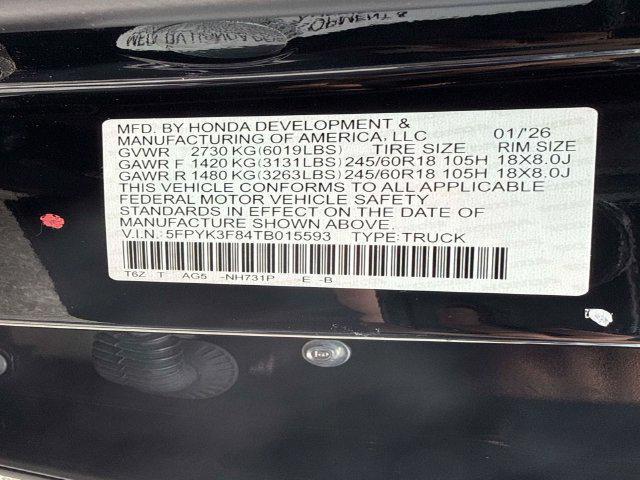 2026 Honda Ridgeline Black Edition