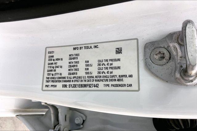 2021 Tesla Model 3 Long Range Dual Motor All-Wheel Drive
