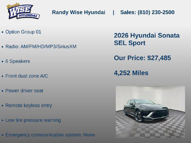 2026 Hyundai Sonata SEL Sport