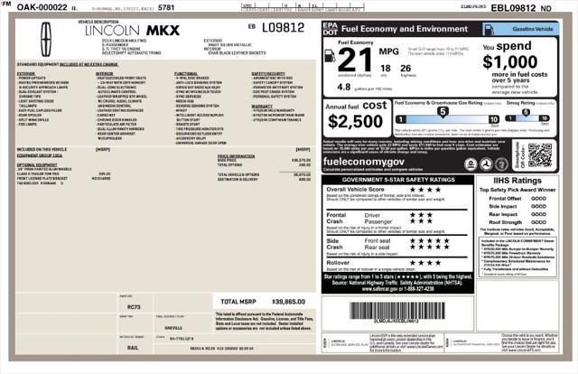 2014 Lincoln MKX Base