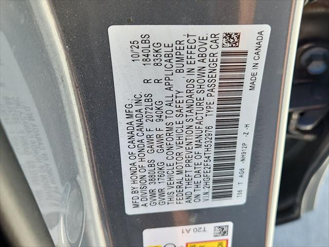 2026 Honda Civic Sport