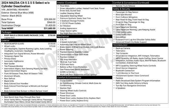 2024 Mazda CX-5 2.5 S Select