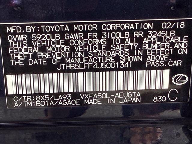 2018 Lexus LS 500 500 Base