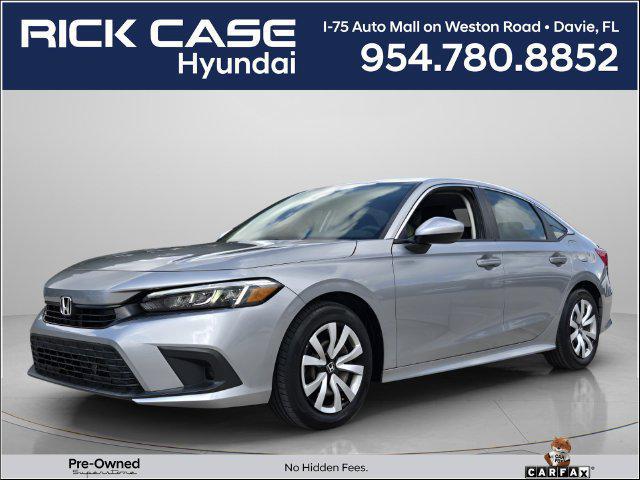 2024 Honda Civic LX for sale in DAVIE, FL
