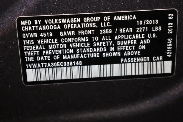 2014 Volkswagen Passat 1.8T Wolfsburg Edition