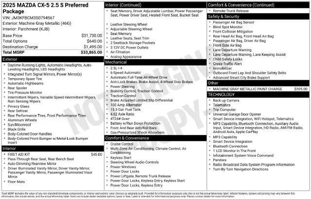 2025 Mazda CX-5 2.5 S Preferred for sale in Fort Myers, FL