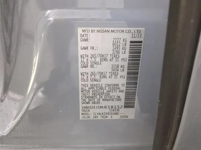 2024 Nissan Frontier Crew Cab PRO-X 4x2
