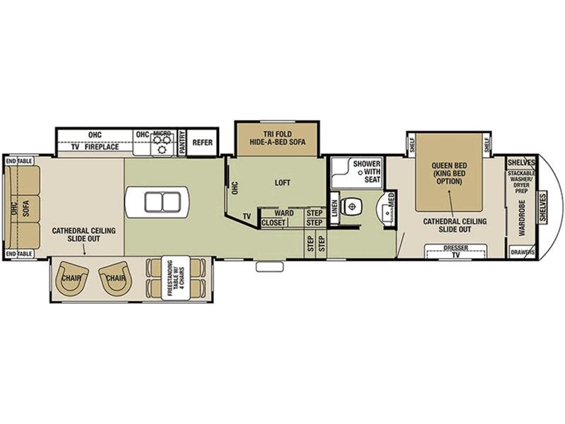2018 FOREST RIVER Cedar Creek Silverback 37MBH FIFTH WHEEL