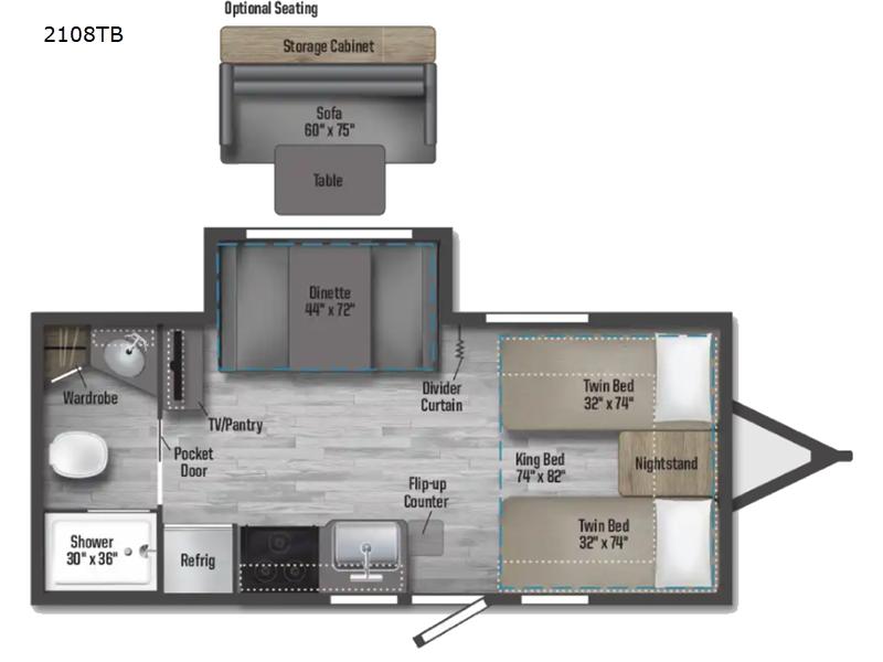 2022 Winnebago Micro Minnie TRAVEL TRAILER