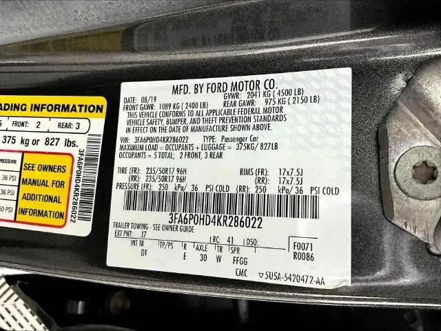 2019 Ford Fusion SE