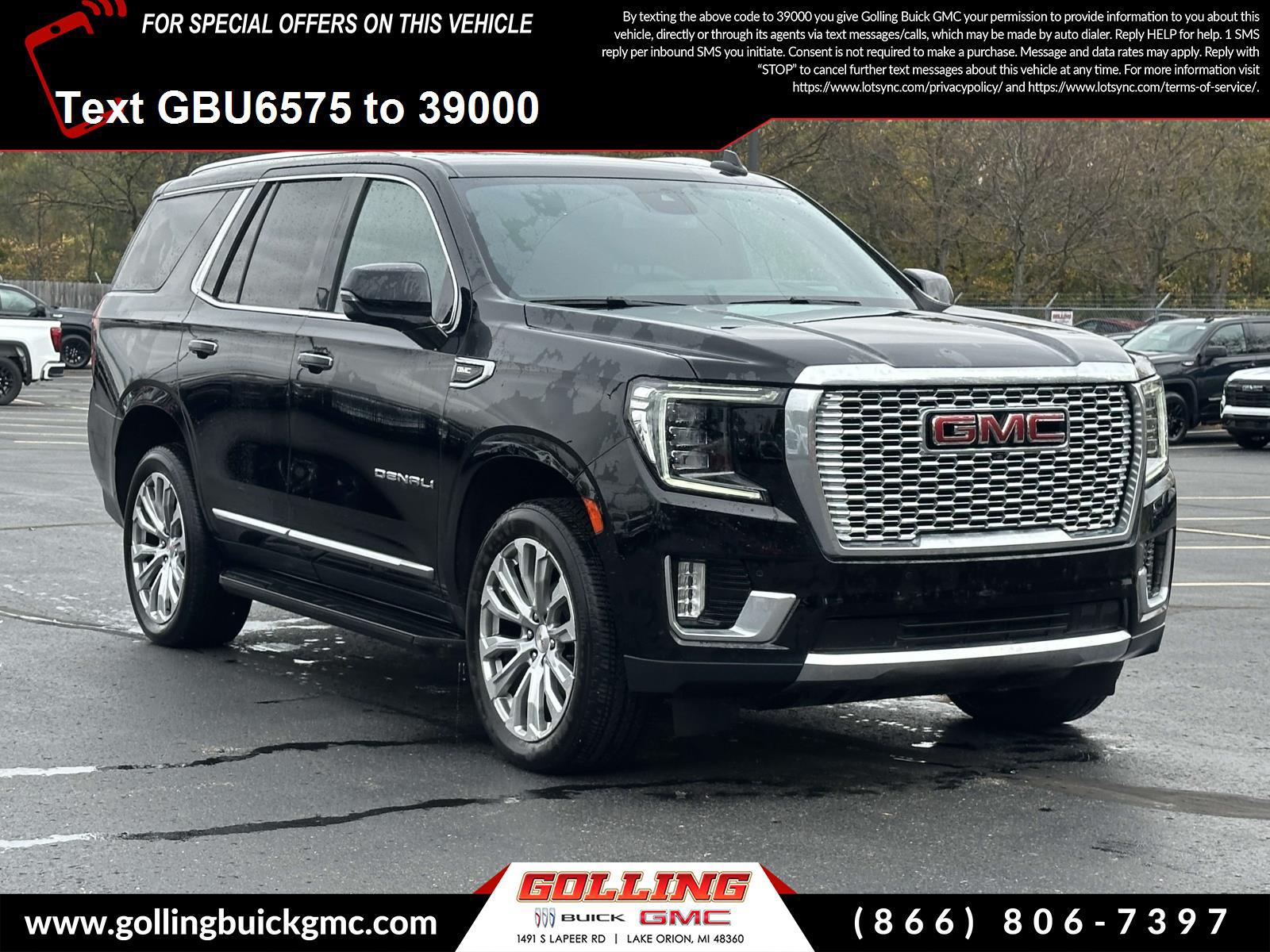 Onyx Black 2024 GMC Yukon SUV / Crossover Four-Wheel Drive Automatic
