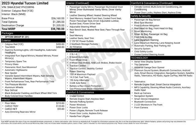 Used 2023 Hyundai Tucson Limited For Sale in Olive Branch, MS