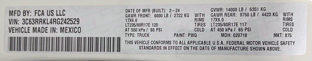 2024 Ram 3500 Limited Longhorn Crew Cab 4x4 8 Box