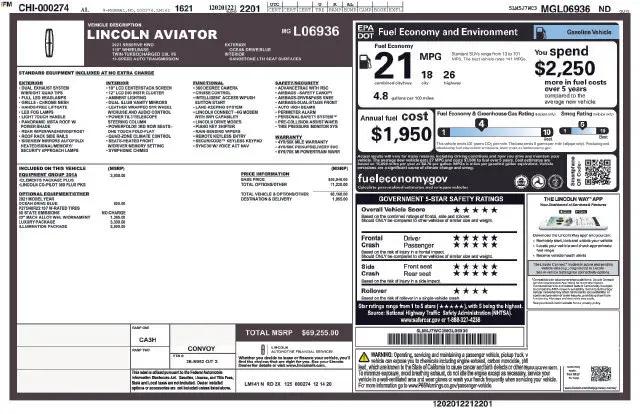 2021 Lincoln Aviator Reserve