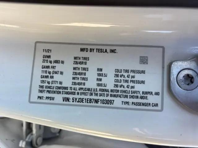 2022 Tesla Model 3 Long Range Dual Motor All-Wheel Drive