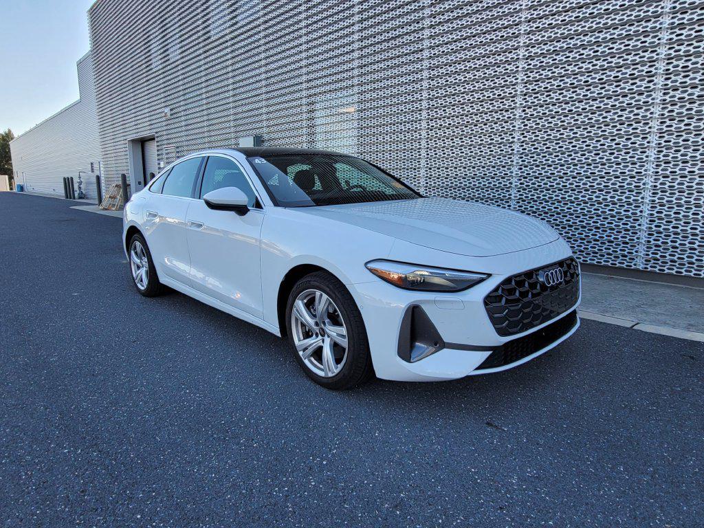 Glacier White Metallic 2025 Audi A5 Sedan All-Wheel Drive 7-Speed Automatic