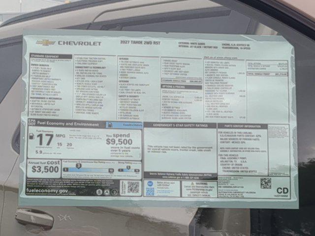 New 2027 Chevrolet Tahoe RST, 2WD 4x2 Sport Utility