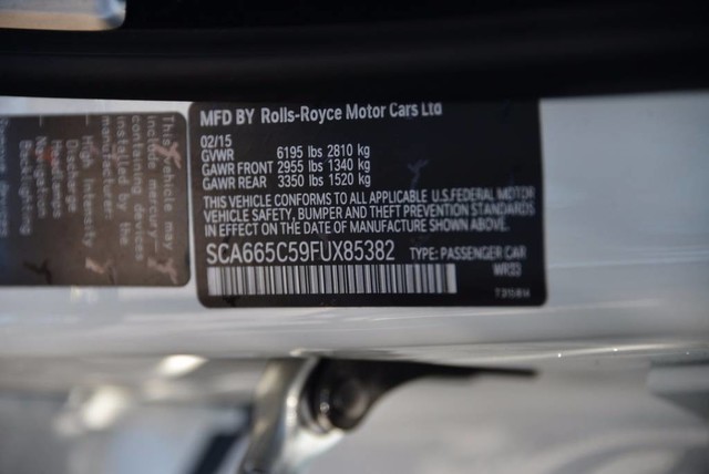 2015 Rolls-Royce Wraith 2dr Coupe