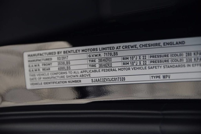 2018 Bentley Bentayga Onyx Edition