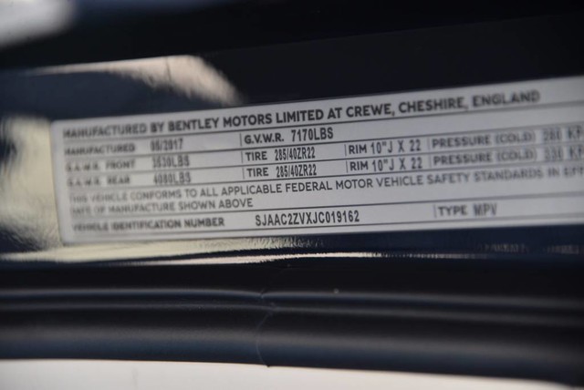 2018 Bentley Bentayga Onyx Edition