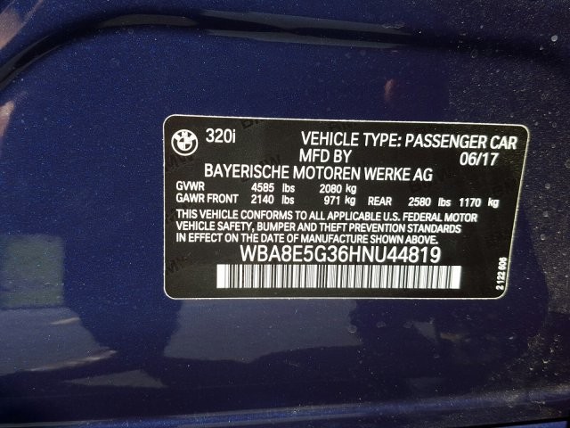 2017 BMW 3 Series 320i xDrive
