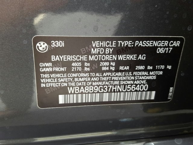 2017 BMW 3 Series 330i