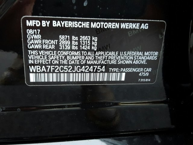 2018 BMW 7 Series 750i xDrive