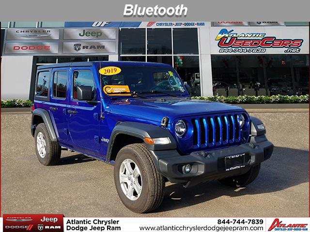 Ocean Blue Metallic Clearcoat 2019 Jeep Wrangler Unlimited SPORT S SUV Huntington NY