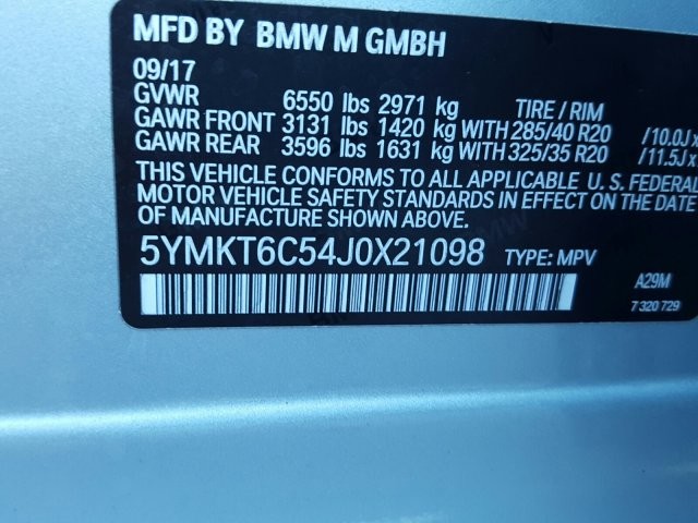 2018 BMW X5 M Sports Activity Vehicle
