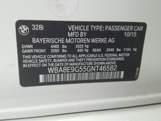 2016 BMW 3 Series 328i