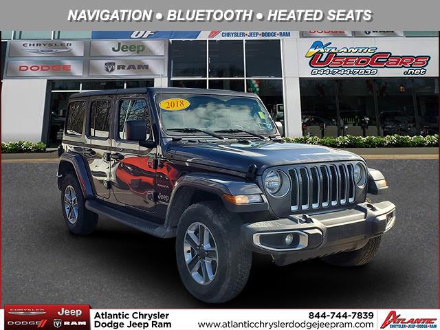 Granite Crystal Metallic Clearcoat 2018 Jeep Wrangler Unlimited SAHARA SUV Huntington NY