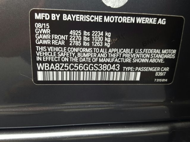 2016 BMW 3 Series Gran Turismo 328i xDrive