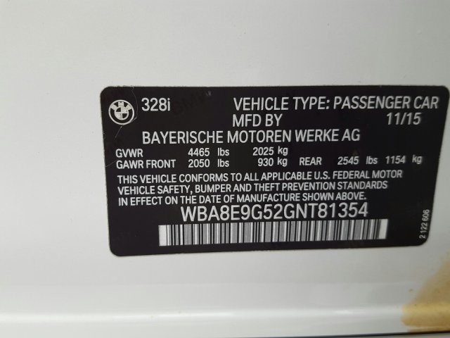 2016 BMW 3 Series 328i