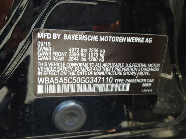 2016 BMW 5 Series 528i