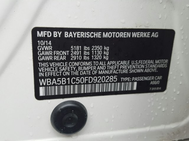 2015 BMW 5 Series 535i