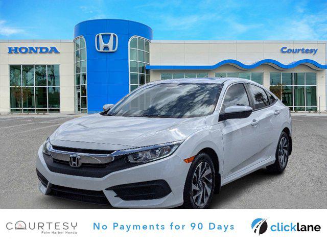 White 2017 Honda Civic EX, Image 0