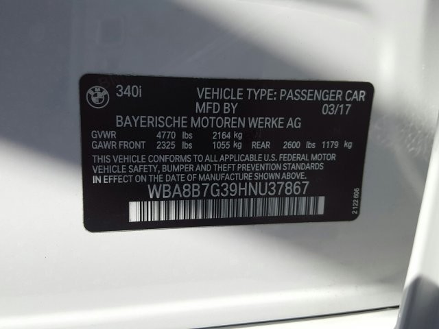 2017 BMW 3 Series 340i xDrive