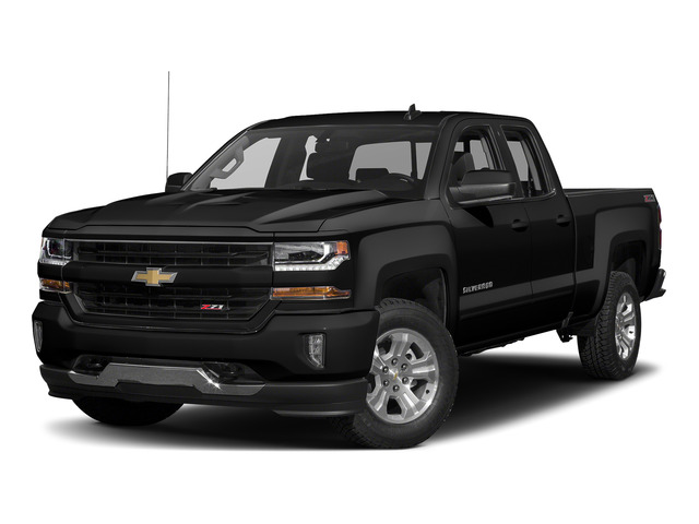 Black 2017 Chevrolet Silverado 1500 LT Double Cab 4WD Pickup Truck Four-Wheel Drive 6-Speed Automatic Overdrive